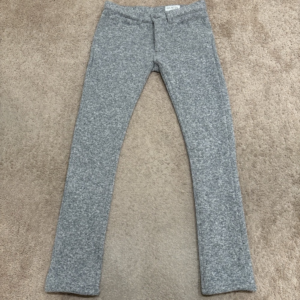 Gustin Fleece Pants Mens 34x34 Heather Gray POLARTEC Cali Slim 5-Pocket